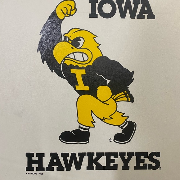 Vintage Iowa Hawkeyes Football 15” X 15” Stadium Seat Cushion - Picture 6 of 11